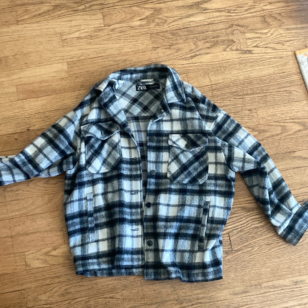 Zara size small jacket flannel